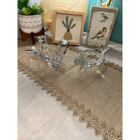 Vintage Princess House Crystal Bird Candy Dish Bundle Set Lot Home Accent Decor - Picture 2 of 11